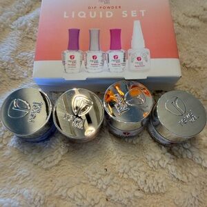 REVEL NAIL Dip Powder Liquid Set - 4 shades NEW UNOPENED POWDER